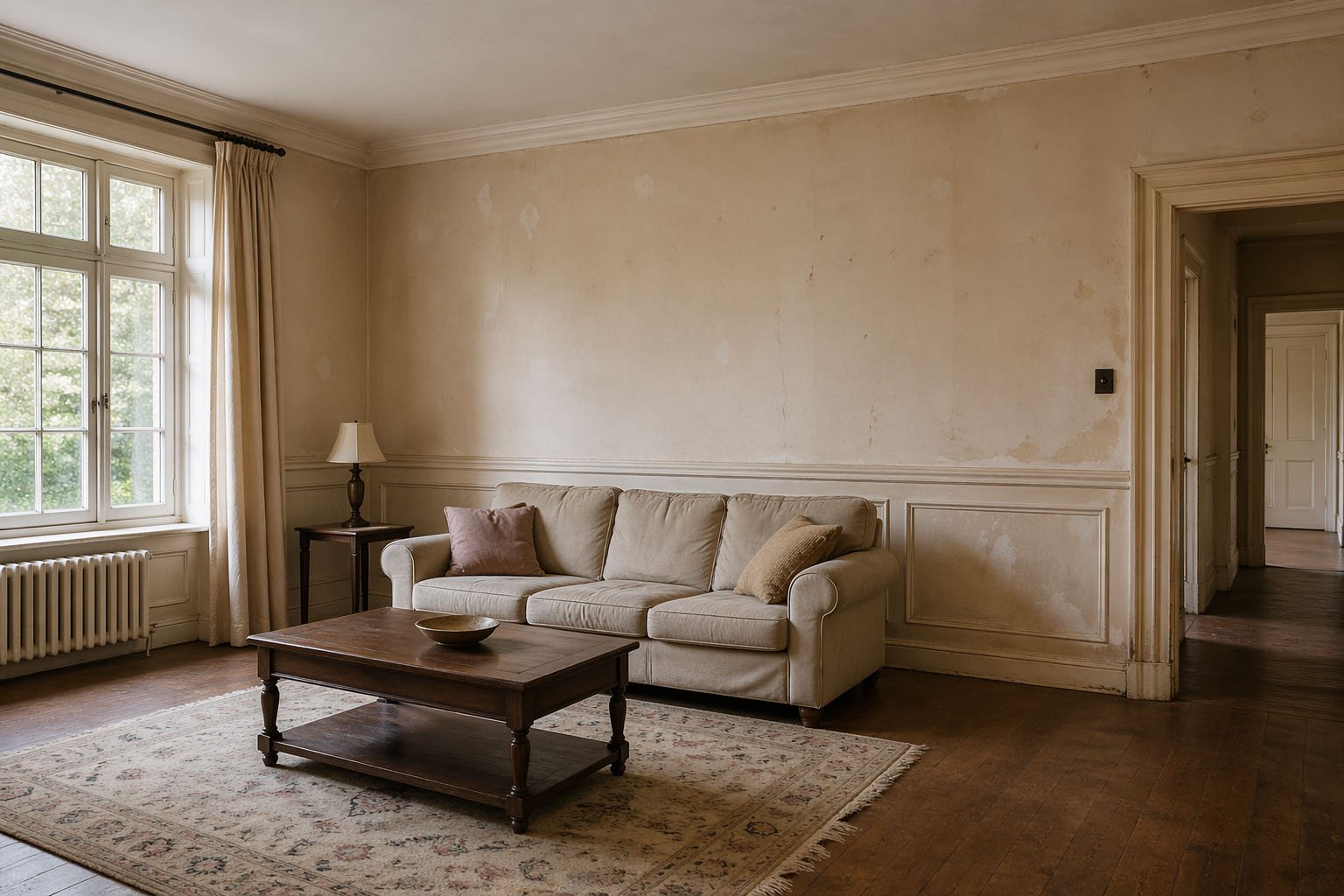 Property exterior before decoration